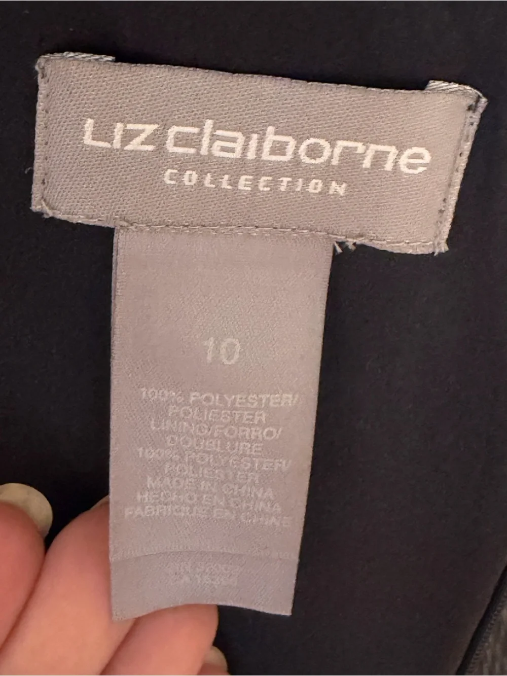 Liz Claiborne black sequin